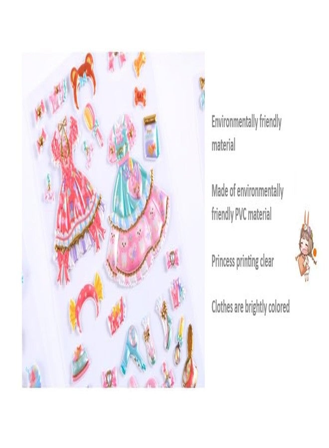 NVF 3D Puffy Princess Party Stickers Set for Kids - Dream Party Fairy Girl Stickers with Dresses & Accessories for Scrapbooking, Journals, School Projects & DIY Crafts - Image 4